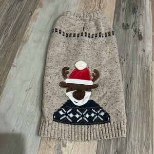 Frisco Brown Mix, 3D Reindeer Dog/Puppy Xmas Sweater Acrylic Blend Size Medium
